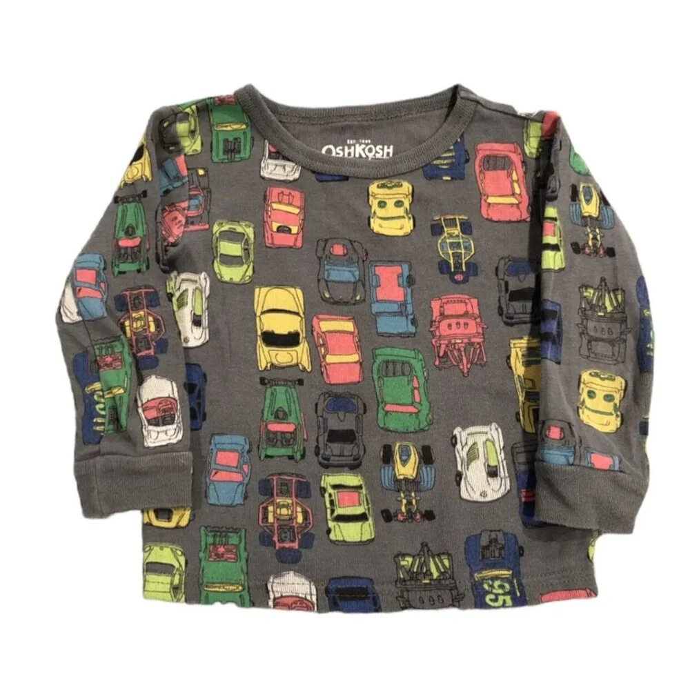 OshKosh 18m Hot Wheels Cars Pajamas Set